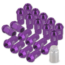 Load image into Gallery viewer, JDM Sport Universal 12 x 1.25 Lug Nuts Purple (20 Pieces)