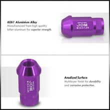 Load image into Gallery viewer, JDM Sport Universal 12 x 1.25 Lug Nuts Purple (20 Pieces)