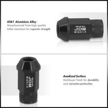 Load image into Gallery viewer, JDM Sport Universal 12 x 1.50 Lug Nuts Black (20 Pieces)