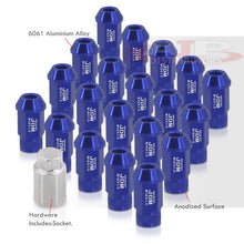 Load image into Gallery viewer, JDM Sport Universal 12 x 1.50 Lug Nuts Blue (20 Pieces)