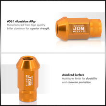 Load image into Gallery viewer, JDM Sport Universal 12 x 1.50 Lug Nuts Gold (20 Pieces)