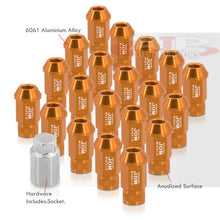 Load image into Gallery viewer, JDM Sport Universal 12 x 1.50 Lug Nuts Gold (20 Pieces)