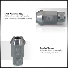 Load image into Gallery viewer, JDM Sport Universal 12 x 1.50 Lug Nuts Gunmetal (20 Pieces)