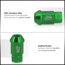 Load image into Gallery viewer, JDM Sport Universal 12 x 1.50 Lug Nuts Green (20 Pieces)