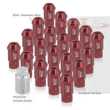 Load image into Gallery viewer, JDM Sport Universal 12 x 1.50 Lug Nuts Red (20 Pieces)