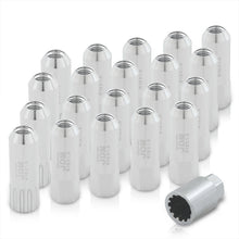 Load image into Gallery viewer, JDM Sport Universal 12 x 1.50 Extended Locking Lug Nuts Polished (20 Pieces) - 4 Pieces Locking Type Lug + Key
