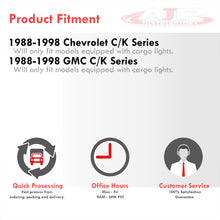 Load image into Gallery viewer, Chevrolet C/K 1500 2500 3500 1988-1998 / GMC C/K 1500 2500 3500 1988-1998 LED 3rd Brake Light Black Housing Clear Len