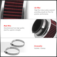 Load image into Gallery viewer, Universal 2.75" Cold Air Intake Bypass Filter Red