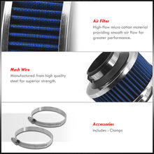 Load image into Gallery viewer, Universal 2.5" Cold Air Intake Bypass Filter Blue