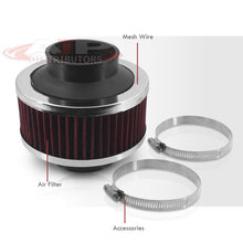 Load image into Gallery viewer, Universal 2.5" Cold Air Intake Bypass Filter Red