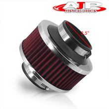 Load image into Gallery viewer, Universal 2.5" Cold Air Intake Bypass Filter Red