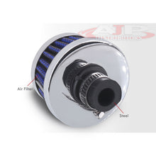 Load image into Gallery viewer, Universal 12mm Breather Filter (40mm Height 50mm Top 60mm Bottom) Blue