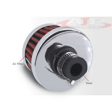 Load image into Gallery viewer, Universal 12mm Breather Filter (40mm Height 50mm Top 60mm Bottom) Red