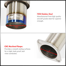 Load image into Gallery viewer, Acura Integra GSR Hatchback 1994-2001 N1 Style Stainless Steel Catback Exhaust System Burnt Tip (Piping: 2.5" / 65mm to 3.0" / 76mm | Tip: 4.5")