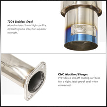 Load image into Gallery viewer, Honda Civic Hatchback 1992-1995 N1 Style Stainless Steel Catback Exhaust System Burnt Tip (Piping: 2.5" / 65mm | Tip: 4.5")