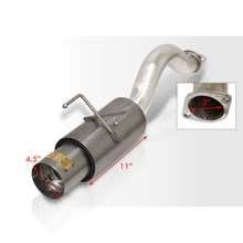 Load image into Gallery viewer, Honda Civic Hatchback 1992-1995 N1 Style Stainless Steel Catback Exhaust System Gunmetal (Piping: 2.5" / 65mm to 3.0" / 76mm | Tip: 4.5")