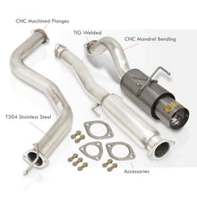 Load image into Gallery viewer, Honda Civic Hatchback 1992-1995 N1 Style Stainless Steel Catback Exhaust System Gunmetal (Piping: 2.5" / 65mm to 3.0" / 76mm | Tip: 4.5")