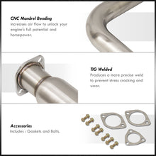 Load image into Gallery viewer, Honda Civic Hatchback 1992-1995 N1 Style Stainless Steel Catback Exhaust System Burnt Tip (Piping: 2.5" / 65mm to 3.0" / 76mm | Tip: 4.5")
