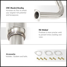 Load image into Gallery viewer, Honda Prelude 1992-1996 N1 Style Stainless Steel Catback Exhaust System (Piping: 2.25" / 58mm to 2.5" / 65mm | Tip: 4.5")