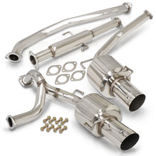 Load image into Gallery viewer, Hyundai Tiburon V6 2003-2006 Dual Tip Stainless Steel Catback Exhaust System (Piping: 2.5" / 65mm | Tip: 4.5")