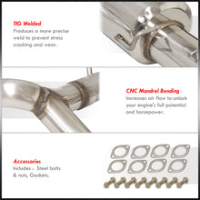 Load image into Gallery viewer, Hyundai Tiburon V6 2003-2006 Dual Tip Stainless Steel Catback Exhaust System (Piping: 2.5" / 65mm | Tip: 4.5")