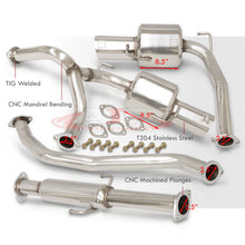 Load image into Gallery viewer, Hyundai Tiburon V6 2003-2006 Dual Tip Stainless Steel Catback Exhaust System (Piping: 2.5" / 65mm | Tip: 4.5")