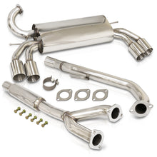 Load image into Gallery viewer, Hyundai Genesis Coupe 3.8L Turbo 2010-2016 Quad Tip Stainless Steel Catback Exhaust System (Piping: 2.5" / 65mm | Tip: 3.5")