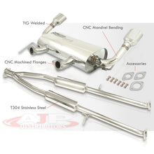 Load image into Gallery viewer, Infiniti G37 Sedan 2009-2013 / Q40 2014-2015 Oval Dual Tip Stainless Steel Catback Exhaust System (Piping: 2.5" / 65mm | Tip: 4.0")