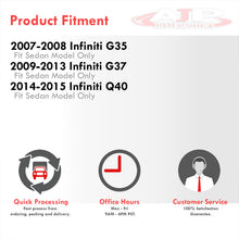 Load image into Gallery viewer, Infiniti G37 Sedan 2009-2013 / Q40 2014-2015 Oval Dual Tip Stainless Steel Catback Exhaust System (Piping: 2.5" / 65mm | Tip: 4.0")