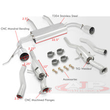 Load image into Gallery viewer, Jeep Grand Cherokee 5.7L V8 2011-2021 Dual Tip Stainless Steel Catback Exhaust System (Piping: 2.5" / 65mm | Tip: 4.0")