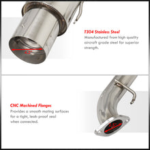 Load image into Gallery viewer, Mitsubishi Eclipse GS RS I4 2000-2005 N1 Style Stainless Steel Catback Exhaust System (Piping: 2.25" / 58mm | Tip: 4.5")