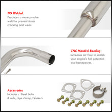 Load image into Gallery viewer, Mitsubishi Eclipse GS RS I4 2000-2005 N1 Style Stainless Steel Catback Exhaust System (Piping: 2.25" / 58mm | Tip: 4.5")