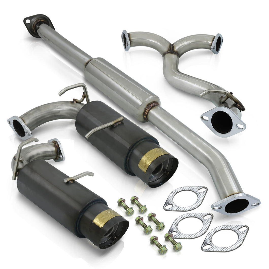 Scion FRS 2013-2016 / Subaru BRZ 2013-2016 Dual Tip Stainless Steel Catback Exhaust System Gunmetal (Piping: 2.5