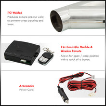 Load image into Gallery viewer, Universal 2.5" / 65mm Electric Exhaust Pipe Cut Out Valve Kit