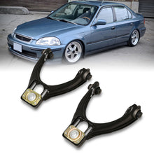 Load image into Gallery viewer, Honda Civic 1996-2000 Front Upper Control Arms Camber Kit Black