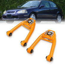 Load image into Gallery viewer, Honda Civic 1996-2000 Front Upper Tubular Control Arms Camber Kit Orange