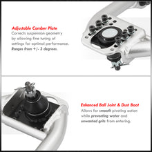 Load image into Gallery viewer, Honda Civic 1996-2000 Front Upper Tubular Control Arms Camber Kit Silver