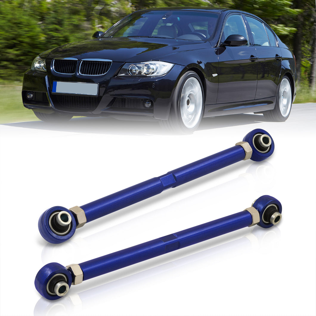 BMW 3 Series E90 E92 E93 RWD 2006-2011 / 1 Series E82 E88 RWD 2008-2013 Rear Control Toe Arms Kit Blue (Will Not Fit M3 & 1M Models)