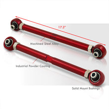 Load image into Gallery viewer, BMW 3 Series E90 E92 E93 RWD 2006-2011 / 1 Series E82 E88 RWD 2008-2013 Rear Control Toe Arms Kit Red (Will Not Fit M3 & 1M Models)