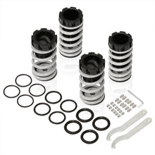 Load image into Gallery viewer, Mitsubishi Eclipse 1989-1999 / Nissan Sentra 1991-1999 / Toyota Corolla 1993-1997 Coilover Sleeves Kit Silver (Black Sleeves)