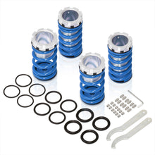 Load image into Gallery viewer, Mitsubishi Eclipse 1989-1999 / Nissan Sentra 1991-1999 / Toyota Corolla 1993-1997 Coilover Sleeves Kit Blue (Silver Sleeves)
