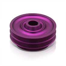 Load image into Gallery viewer, Acura Honda B-Series B16 B17 B18 B20 Underdrive Harmonic Balancer Crank Pulley Purple (B20 Requires Shorter Belt)