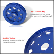 Load image into Gallery viewer, Nissan RB20 RB25 RB26 Underdrive Crank Pulley Blue