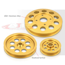 Load image into Gallery viewer, Nissan RB20 RB25 RB26 Underdrive Crank Pulley Gold