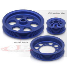 Load image into Gallery viewer, Toyota Supra 3.0L I6 Twin Turbo 1993-1998 Underdrive Crank Pulley Blue