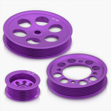 Load image into Gallery viewer, Toyota Supra 3.0L I6 Twin Turbo 1993-1998 Underdrive Crank Pulley Purple