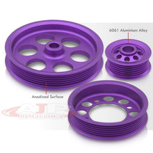 Load image into Gallery viewer, Toyota Supra 3.0L I6 Twin Turbo 1993-1998 Underdrive Crank Pulley Purple