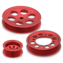 Load image into Gallery viewer, Toyota Supra 3.0L I6 Twin Turbo 1993-1998 Underdrive Crank Pulley Red