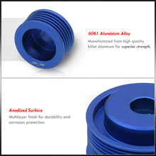 Load image into Gallery viewer, Subaru Impreza WRX 2002-2007 2.0L 2.5L Turbocharged Underdrive Crank Pulley Blue