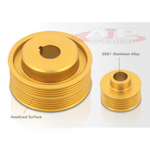 Load image into Gallery viewer, Subaru Impreza WRX 2002-2007 2.0L 2.5L Turbocharged Underdrive Crank Pulley Gold